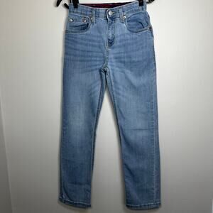 Levi’s 514 Straight Leg Adjustable Waist Jeans 12R Boys 26x27